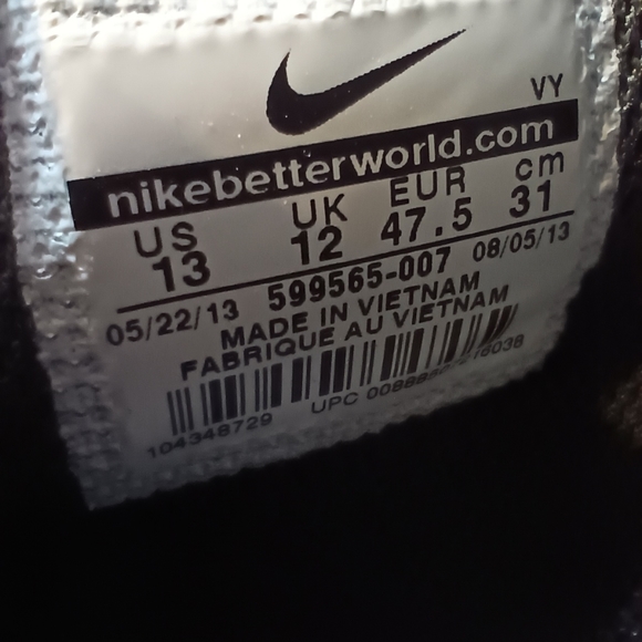 Nike Shoes Mens Air Max Stutter Step 2 Basketball Gray 599565-007 Size 13 - Picture 7 of 8